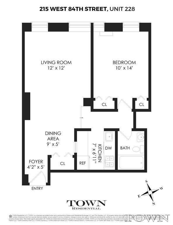 Eagle Court 215 West 84th Street Unit 228 1 Bed Apt For Full Screen Photos 1 2 Floor Plan